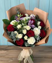 Букет цветов из:  Розы и Альстромерии в Слободе