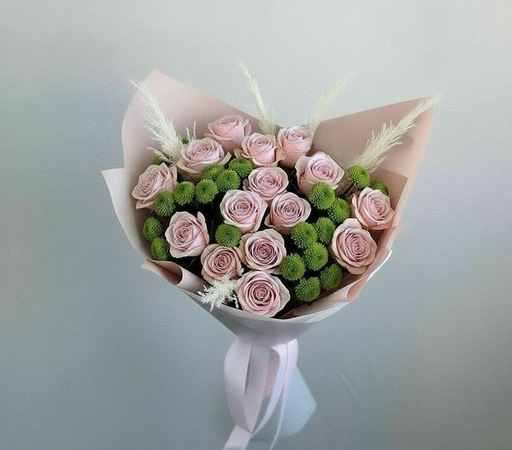 Букет цветов из: Розы и Хризантемы в Слободе