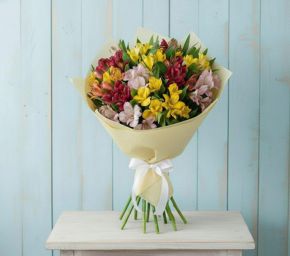 Букет цветов из: Альстромерии в Слободе