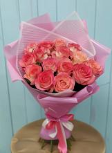 Букет 15 Розовых роз Равель в Слободе