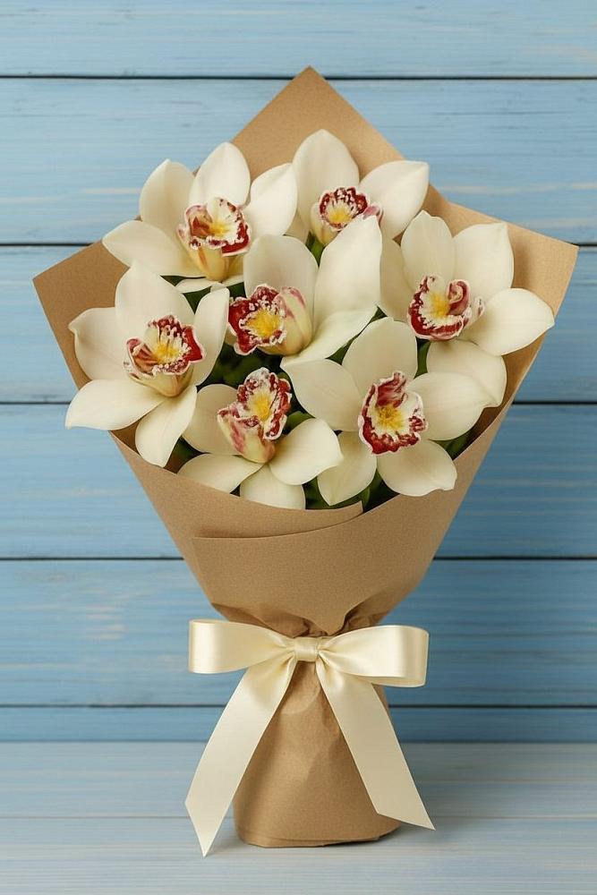 Букет цветов из: Орхидеи и Розы в Слободе