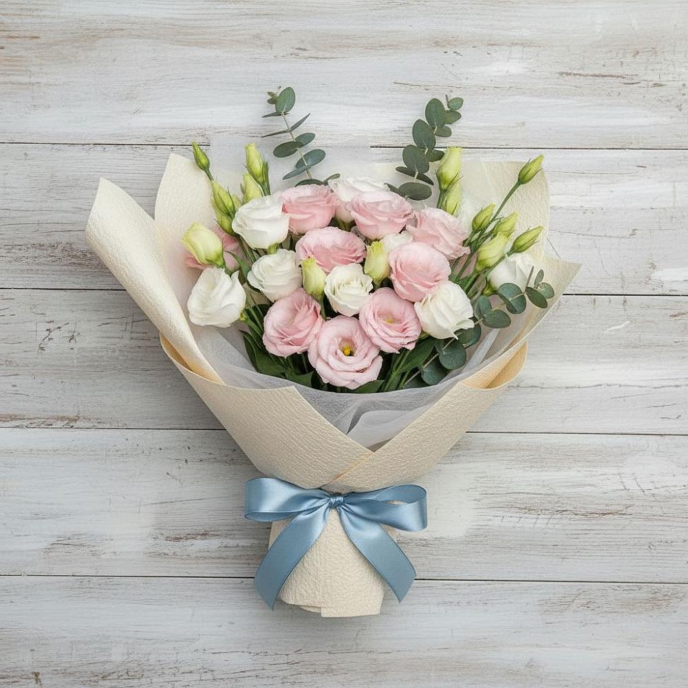 Букет цветов из: Лизиантусы в Слободе